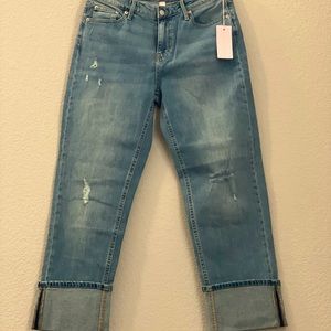 RACHEL PARCELL High Rise Ripped Jeans